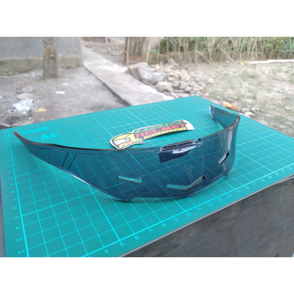 Spoiler Helm Yamaha Vixion New & Helm Kbc Akrilik 3mm Smoke
