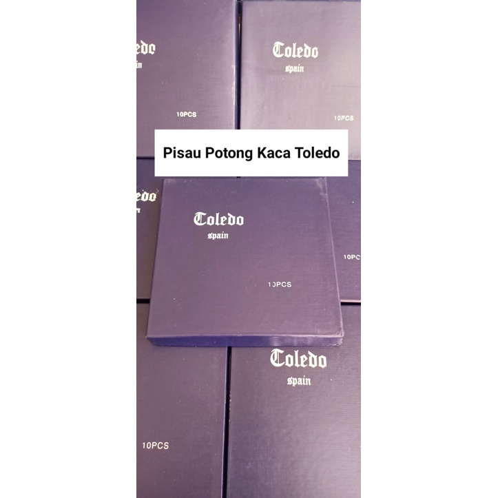 Pisau Potong Kaca Toledo perkotak isi 10 pcs