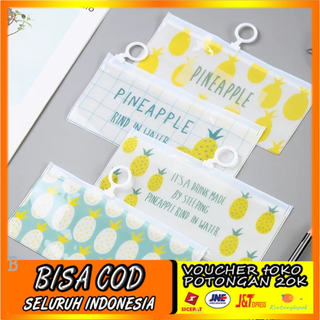 

Tempat Pensil PVC Hawaii Pineapple Nanas Termurah