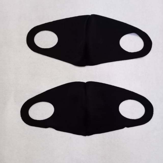 MASKER KAIN BAHAN SCUBA POLOS HITAM