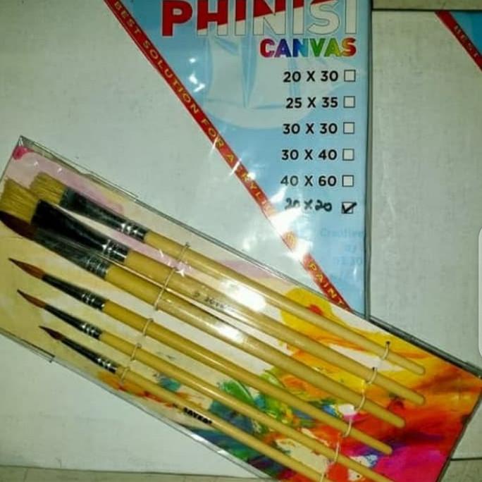 

Paket Kanvas Lukis 20cm x 20cm +Kuas