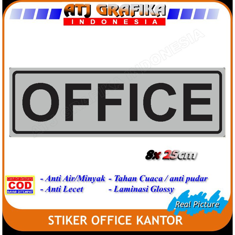 

Stiker Office sticker kantor pintu pabrik sekolahan dll