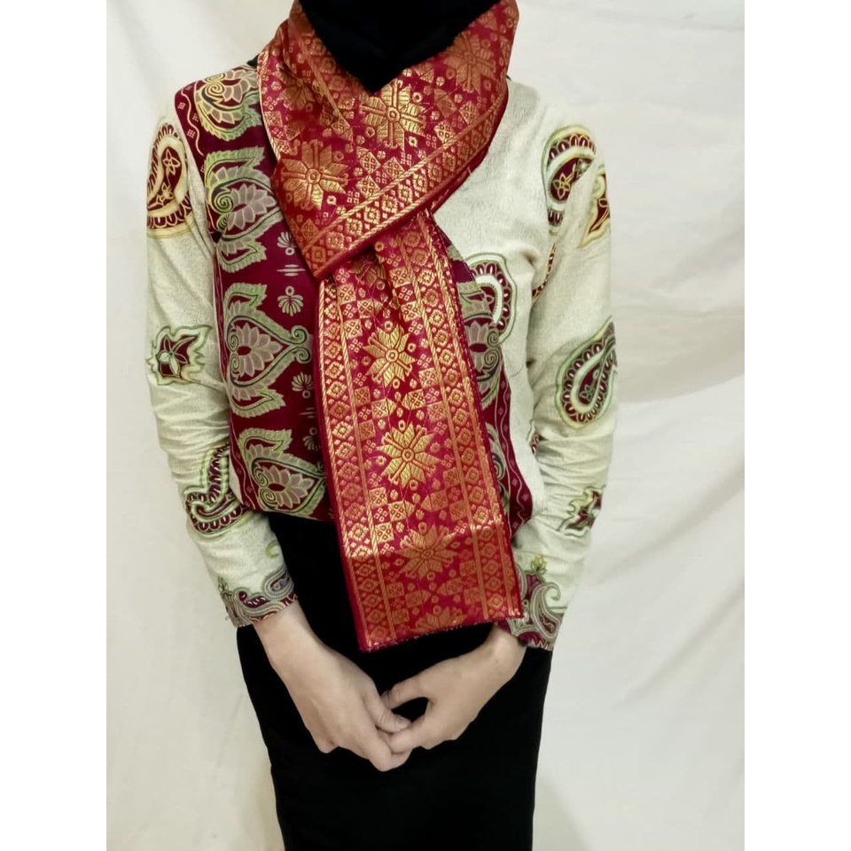 Syal Songket Palembang Bermacam Warna & Motif Songket Pash-5