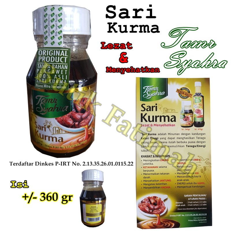 Sari Kurma Tamr Syahra Indonesia