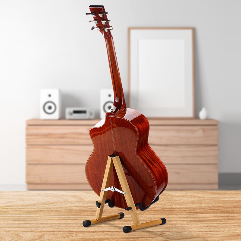 Stand Holder Bahan Kayu Tebal Untuk Gitar Akustik / Elektrik / Bass