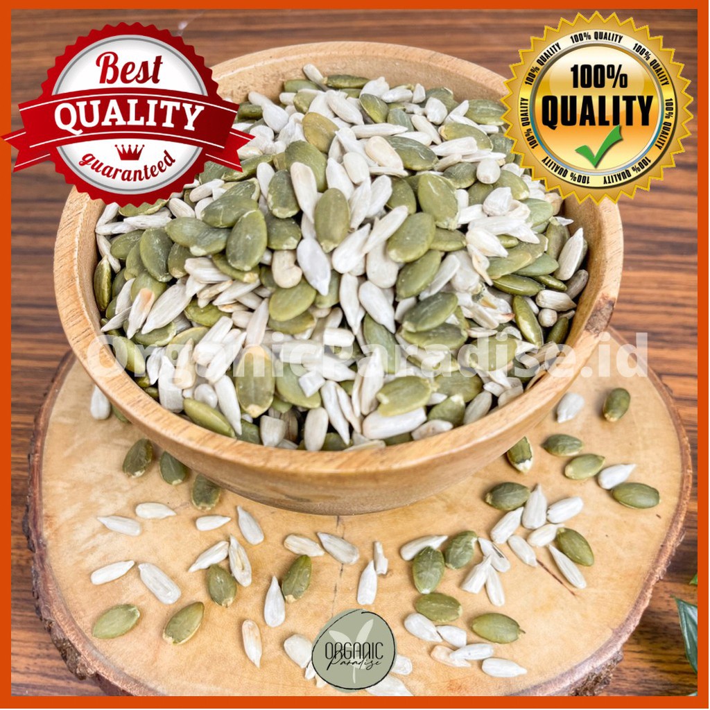 

Snack Kuaci Campur Sehat 1 Kg / Roasted Mix Seed 1 Kg tanpa minyak dan pengawet Premium Organic Paradise