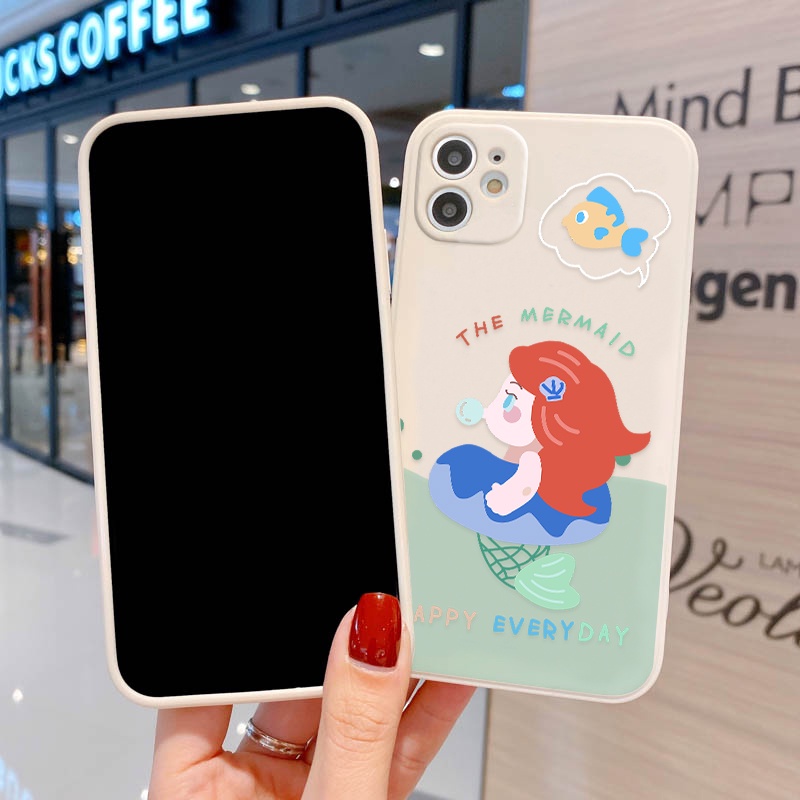 Soft Case Bahan Silikon Desain Putri Duyung Untuk Realme C25Y C21Y 9i 8i 7i 6i 5i 8 7 5 9 Pro Plus 8 Pro C25 6s 5s C2 C3 50A C21 C15 C11 C20 30A 2011 C30A