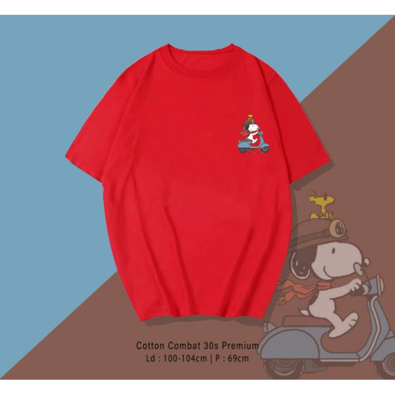 T-SHIRT / TUMBLR SNOOPY VESPA PREMIUM OVERSIZE