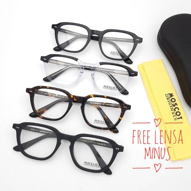 Kacamata Minus Baca Pria Wanita Moscot Billik