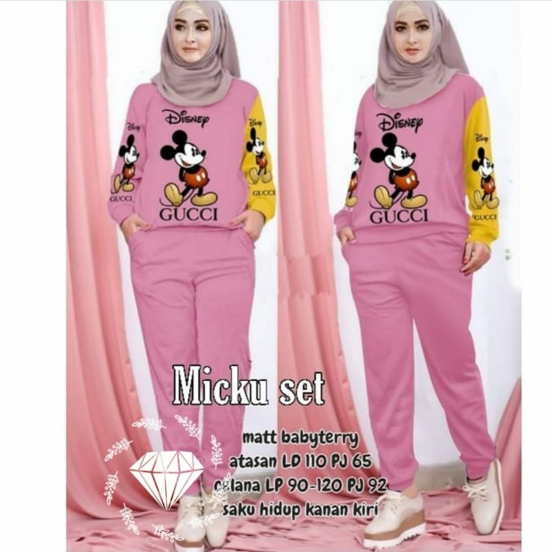 SET JUMBO MICKU 4 warna