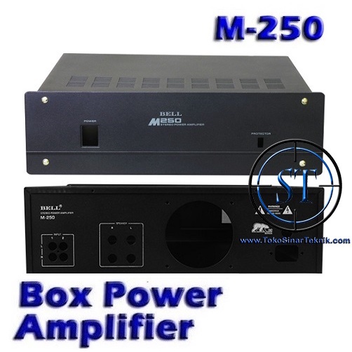 Box Power Amplifier M-250 Box Amply Box Ampli Kotak Wadah Alumunium BELL M250 M 250 M-250