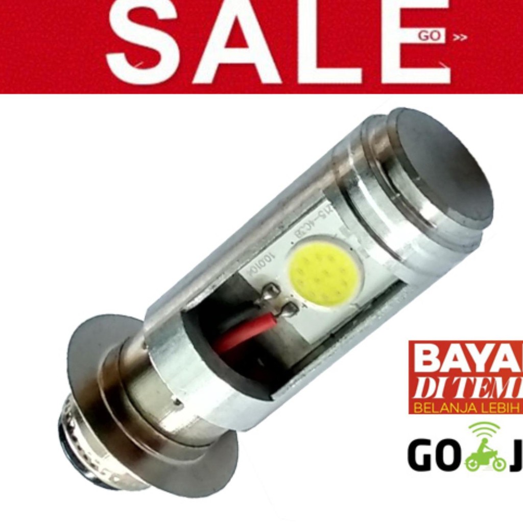 Lampu Utama Headlamp Led 2 Sisi Emitter Kotak - M5 / H6