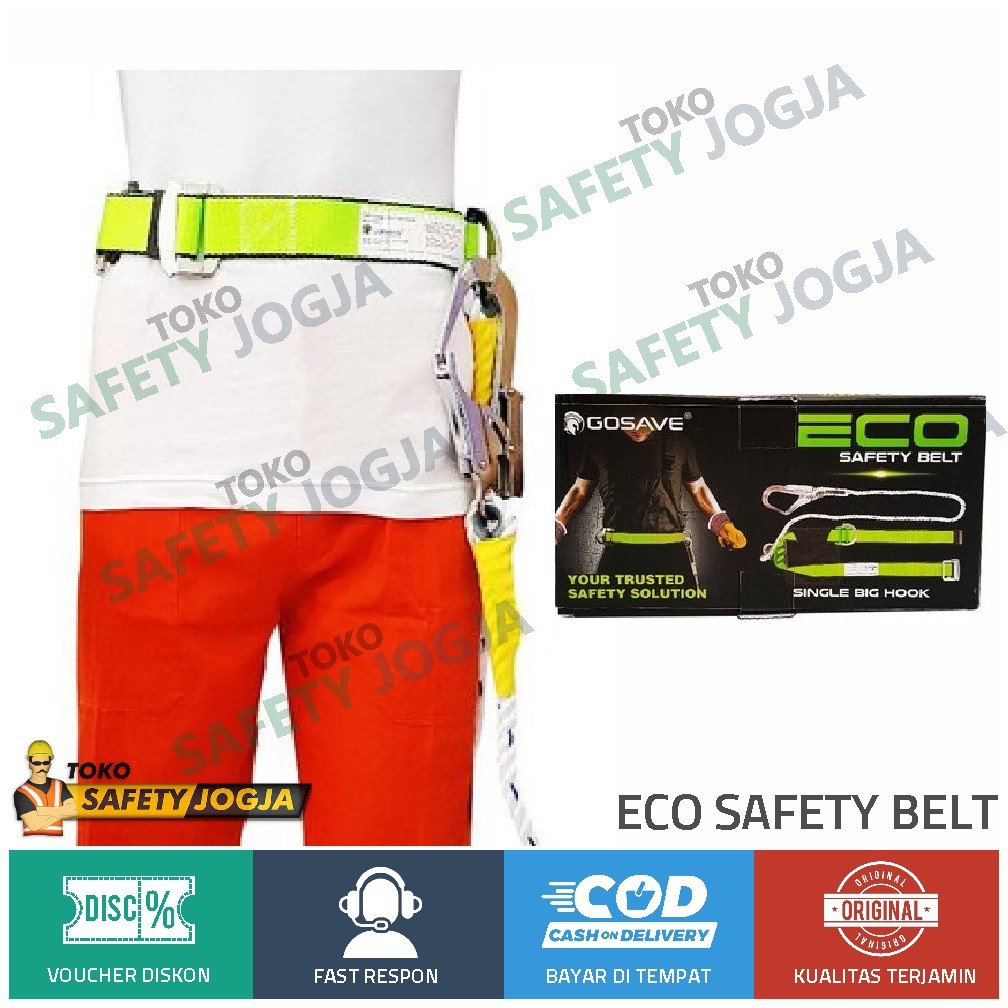 Sabuk Pengaman Proyek Panjat Tebing / Eco Belt Single Big Hook Safety