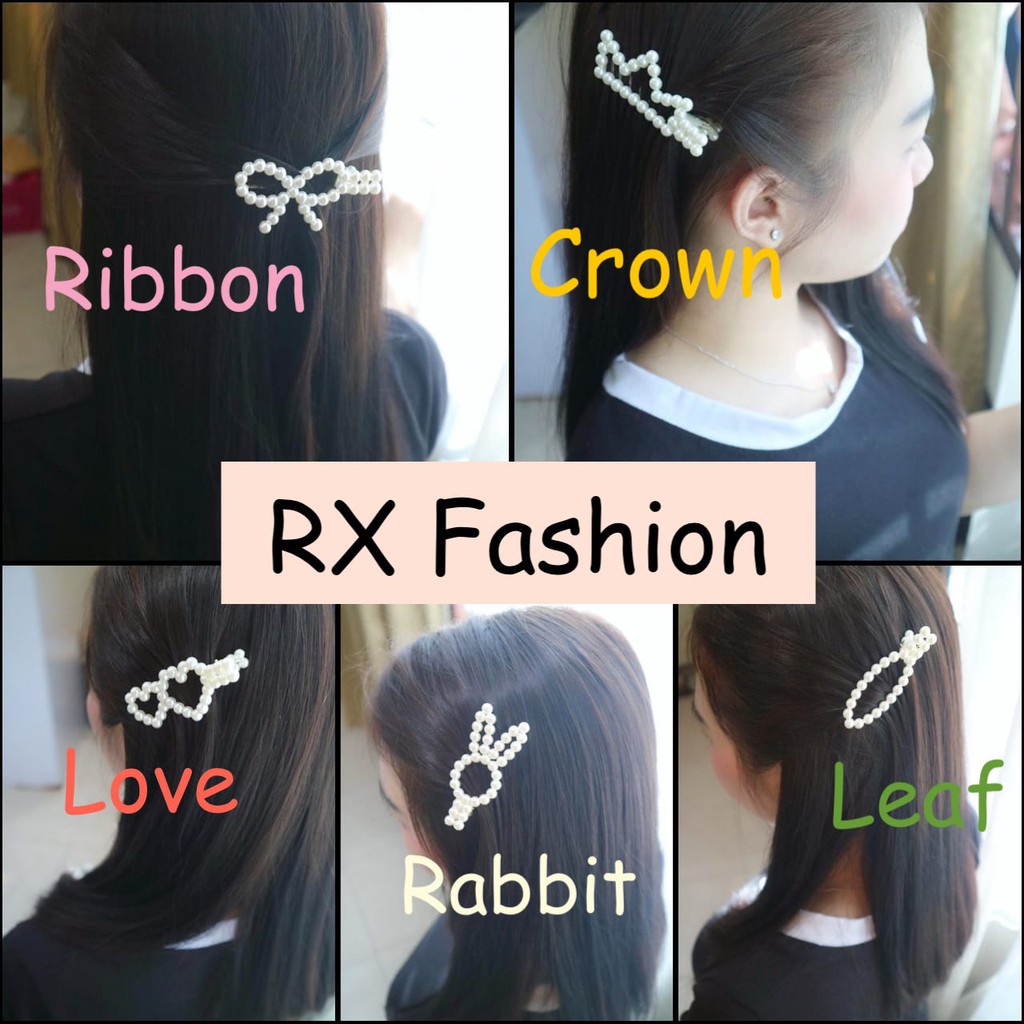 RX Fashion Pearl Hairpin / Jepit Rambut Mutiara / Jepit Rambut Korea (RANDOM)