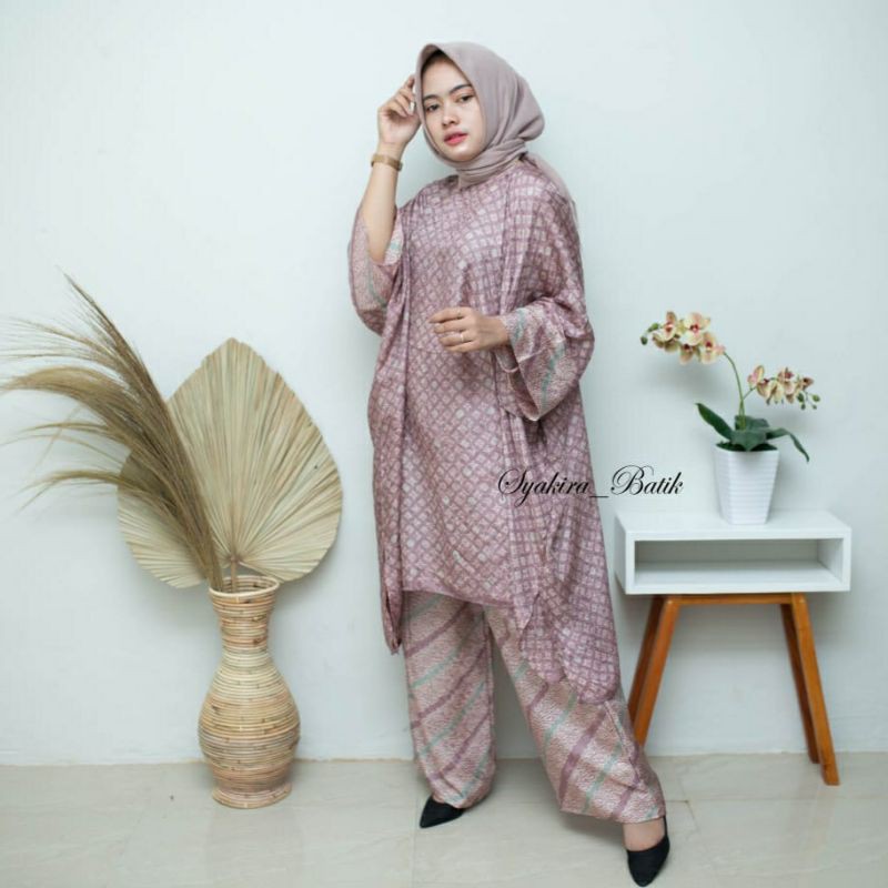 SET KAFTAN LASEM MIX KULOT