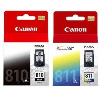 tinta cartridge Canon 810 black + Canon 811 color original 1set for ip2770 mp237 mp287 mx328 mx338