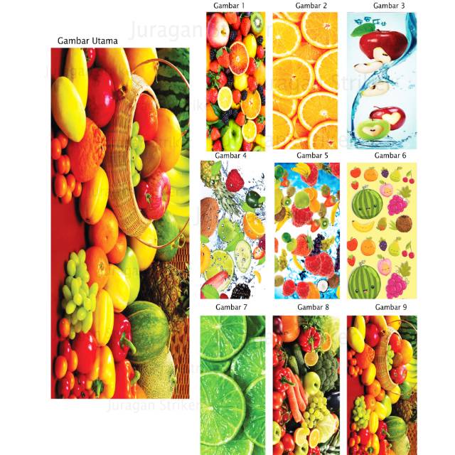 

Stiker model Buah