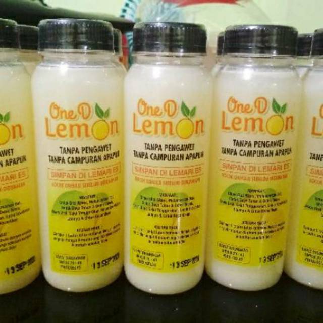 

One-D LEMON / Sari Lemon Murni Tanpa Campuran / Lemon Peras Asli / 250 ml