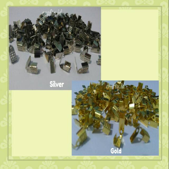 Klep bulu / penjepit bulu ( silver & gold )