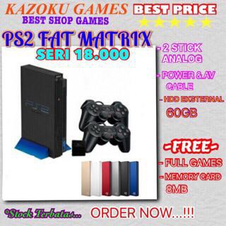 Ps2 Fat Matrix Seri 18.000 HDD60gb Full Game Terbaru Limited
