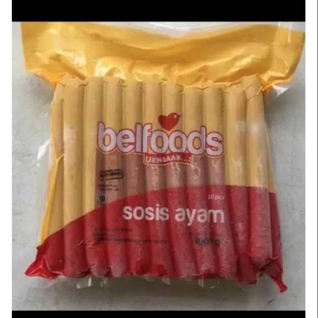 

Bellfoods uenak sosis ayam 1kg isi 40 pcs short