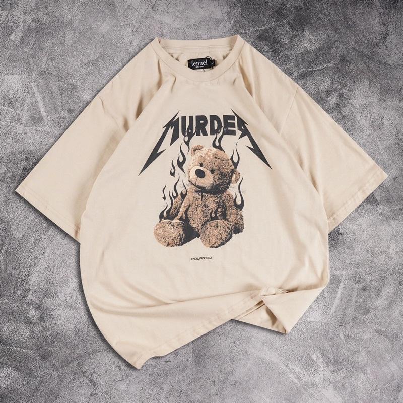 ZASKIYA - Kaos Oversized Distro Motif MURDER / KAOS POLAROID