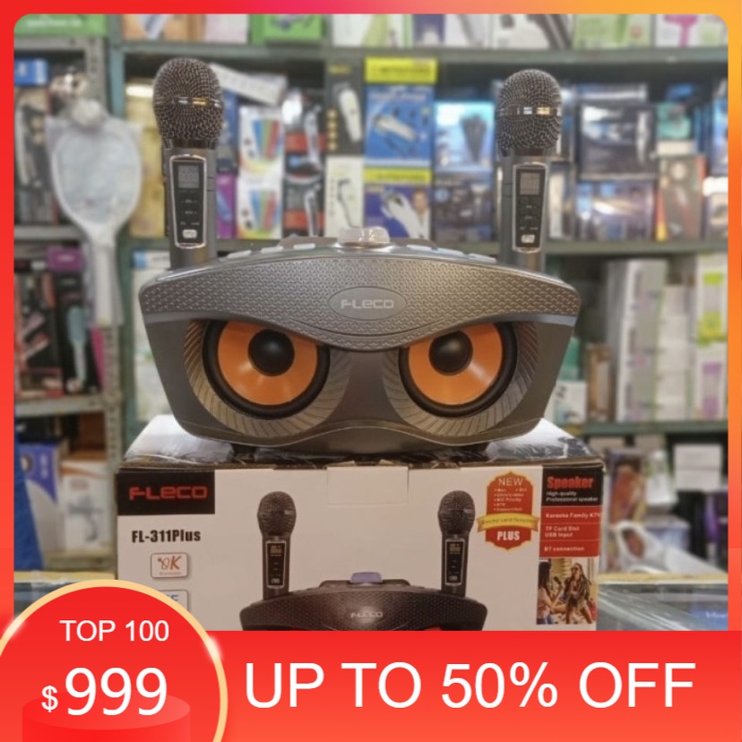COD SPEAKER BLUETOOTH WIRELESS FLECO FL-311PLUS DIGITAL BONUS MIC  WIRELESS KARAOKE X-BASS//SPEAEKER