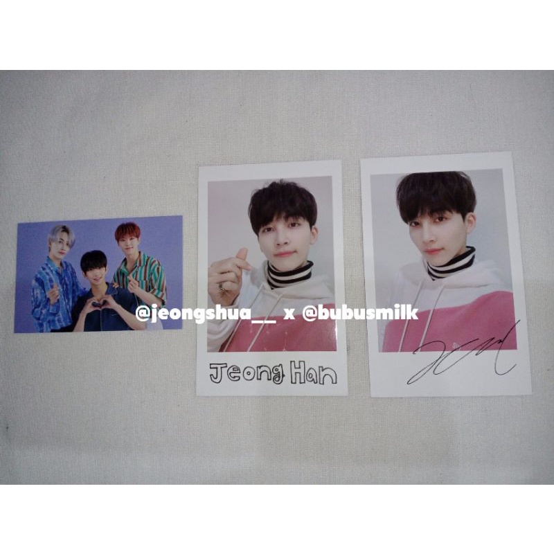 trading cards ode to you jeonghan joshua hoshi & concert polaroids jeonghan set caratland 2020