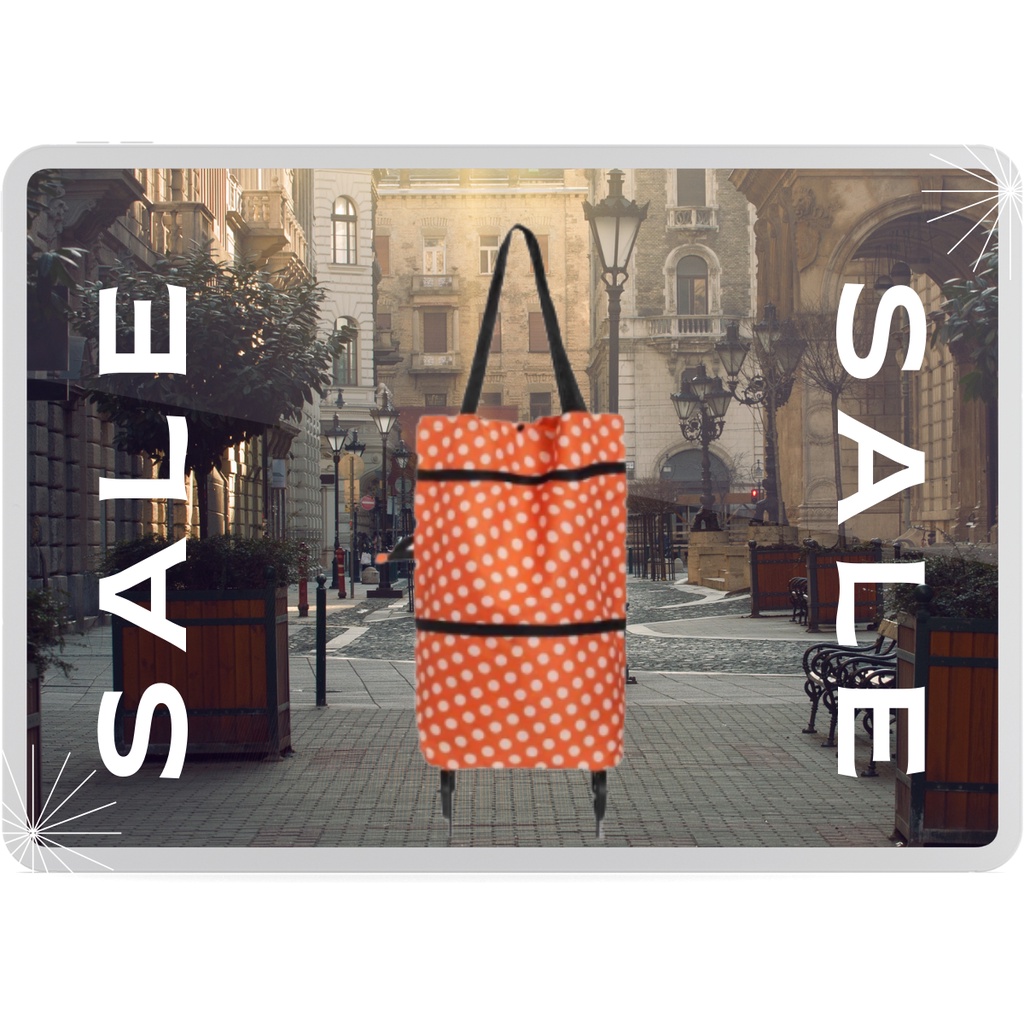 tas belanja lipat tas belanja tas belanja lipat roda tas belanja motif tas motif bunga polkadot