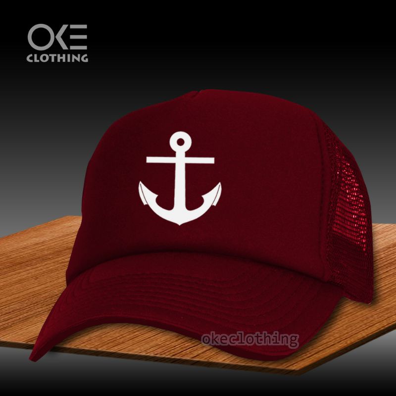 Topi Trucker Jaring Jangkar Pelaut