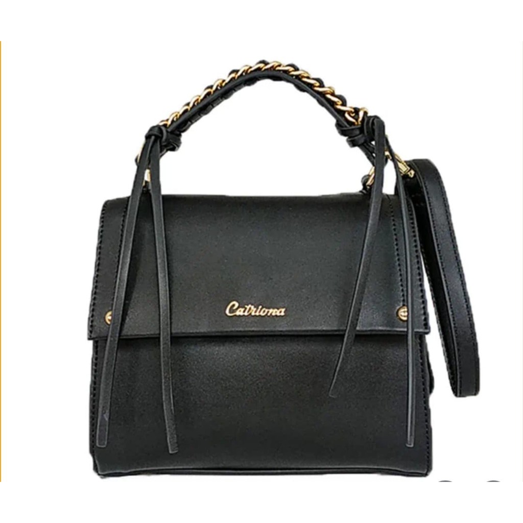 Tas Wanita Catriona Premium Bria Top Handle Bag Black Hitam