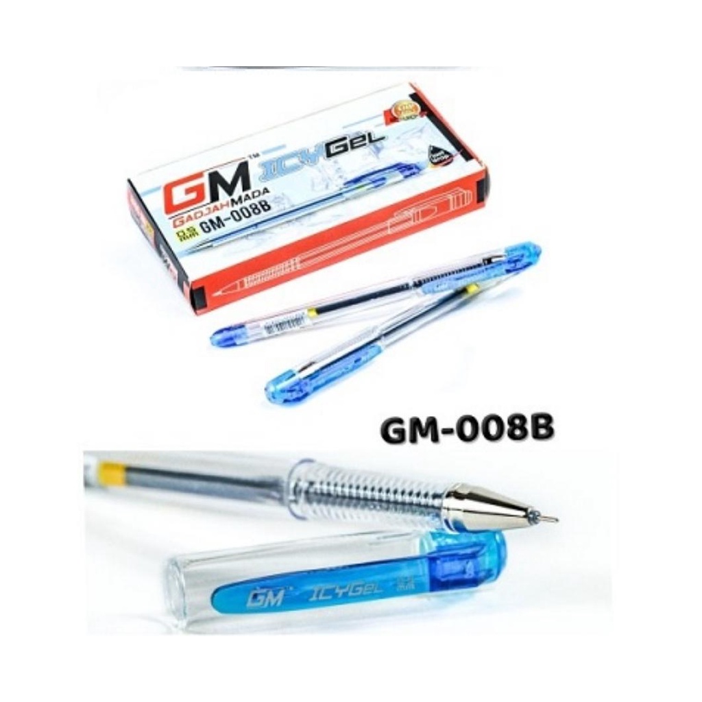 

Pena / Pulpen Gel Gm 008 Biru