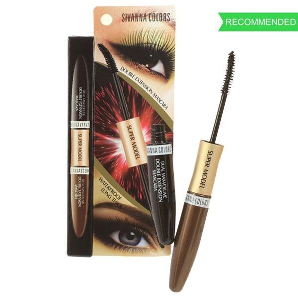 SIVANNA COLORS DOUBLE EXTENSION MASCARA/MASCARA/BULU MATA/ALIS MATA/BRUSH/MAKE UP BRUSH/KOSMETIK/SIVANNA