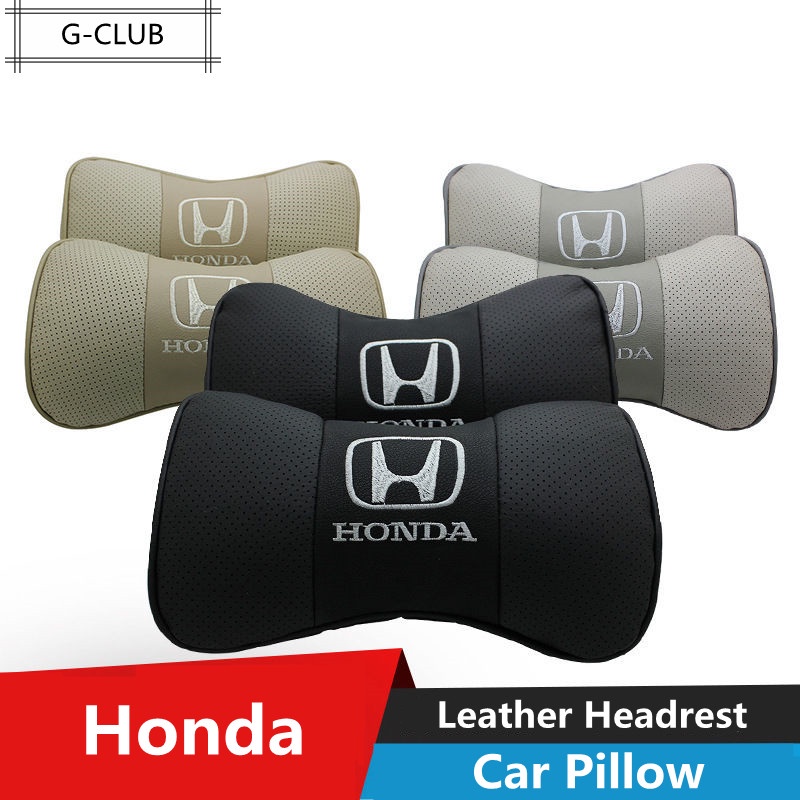 G-club Bantal Sandaran Kepala Jok Mobil universal Bahan Kulit breathable Untuk Honda