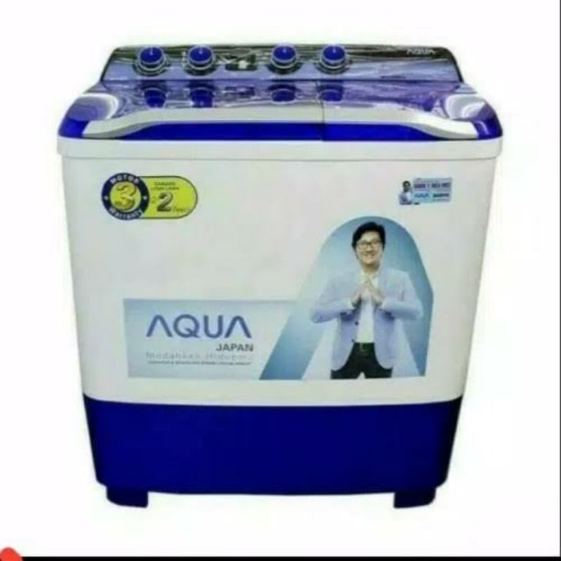 MESIN CUCI 2 TABUNG AQUA 9 KG TWIN TUB QW-980XT