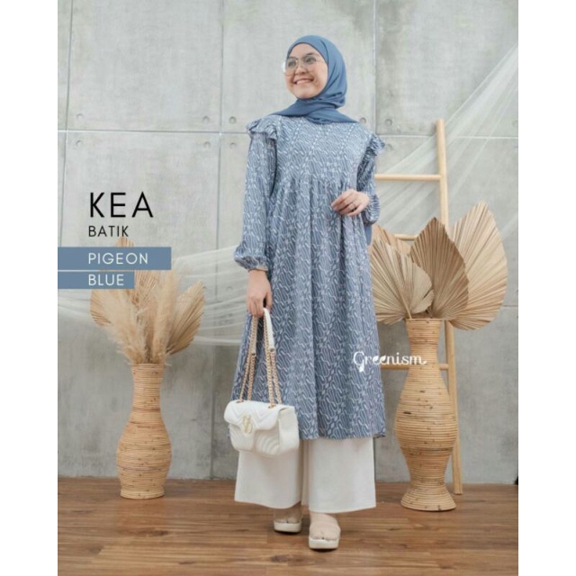 KEA BATIK TUNIK BY GREENISM | Tunik Motif Batik Kekinian | Tunik Wanita Panjang