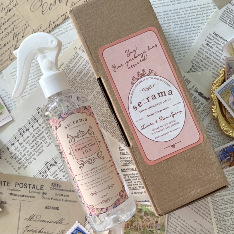 Serama - (NEW PACKAGING) Room &amp; Linen Spray Fairy Tale Series - Pengharum Ruangan Pewangi Pakaian
