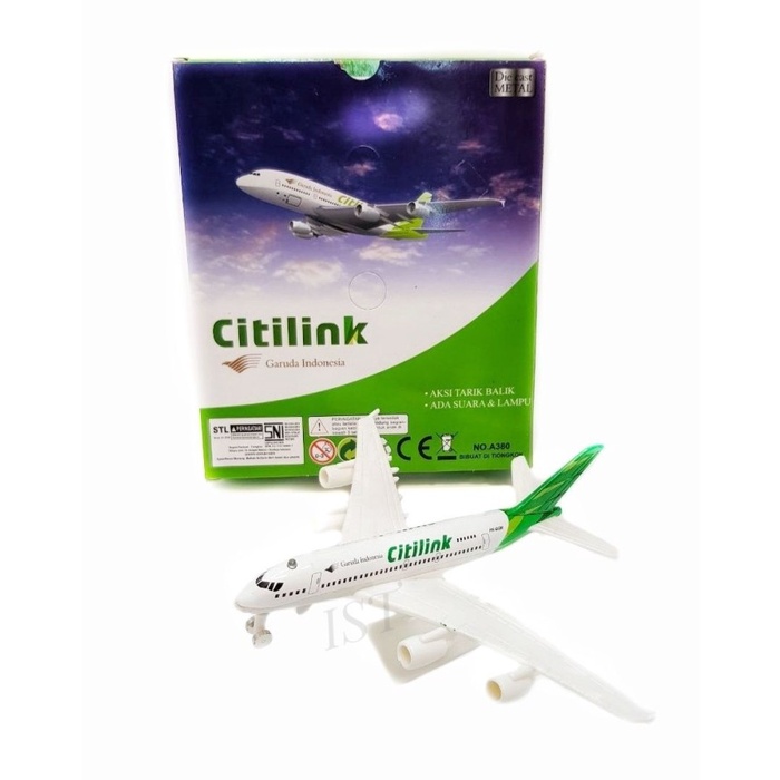 Mainan Anak Die Cast Diecast Pesawat Terbang Citilink