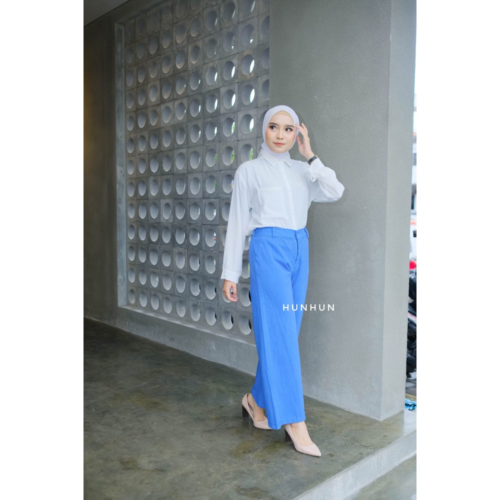 PREMIUM JEANS KULOT / HIGH WAIST HIGHWAIST PANTS KULOT TERMURAH HITS/ HIGHWAIST KULOT JEANS LOOSE PUSATGROSIR_SOLO