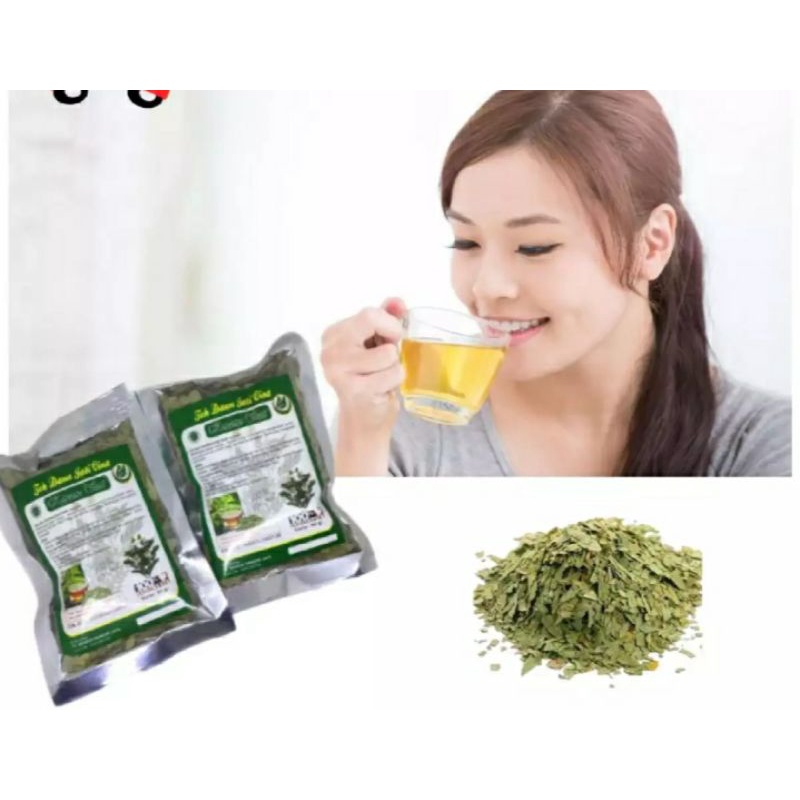 Teh Pelangsing/ Teh Penurun Berat Badan /Obat Herbal Alami [ Daun Jati Cina ] Peluntur Lemak