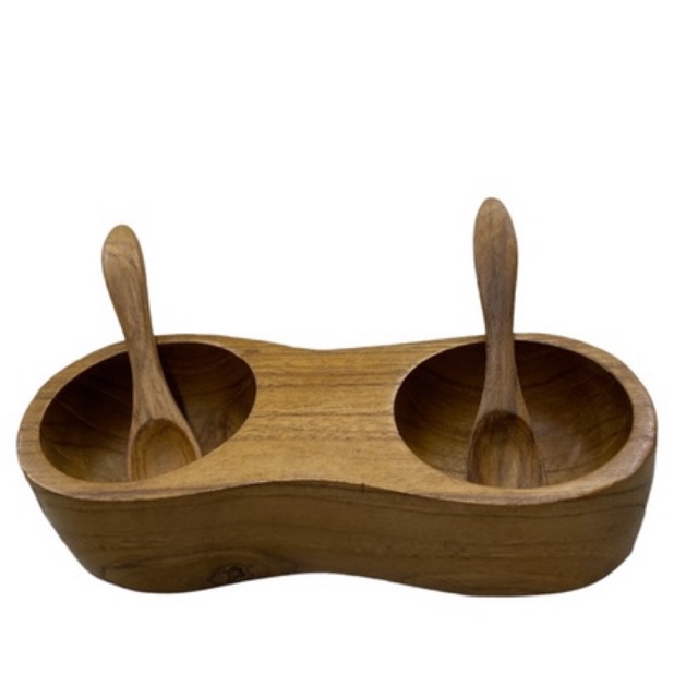 Wooden Seasoning Bowl Set / Tempat Bumbu Kayu