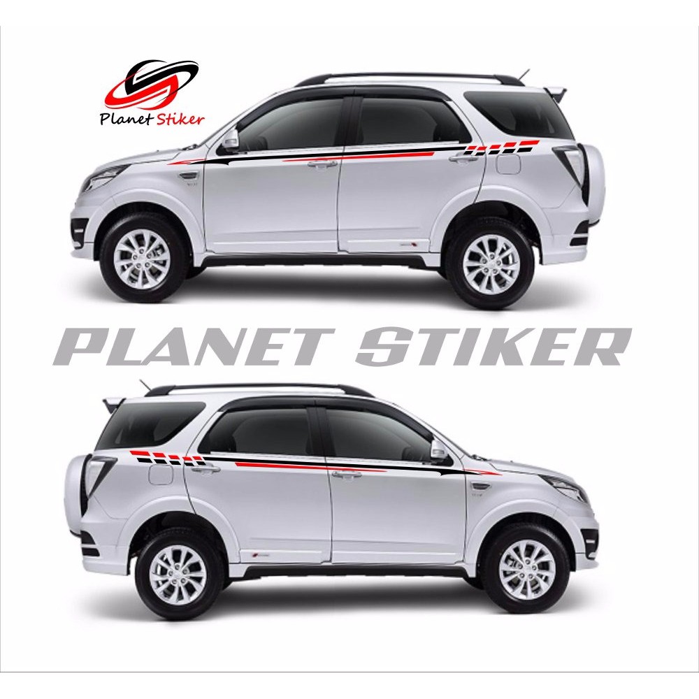 Stiker Mobil Toyota Rush Daihatsu Terios Cutting Stiker Minimalis