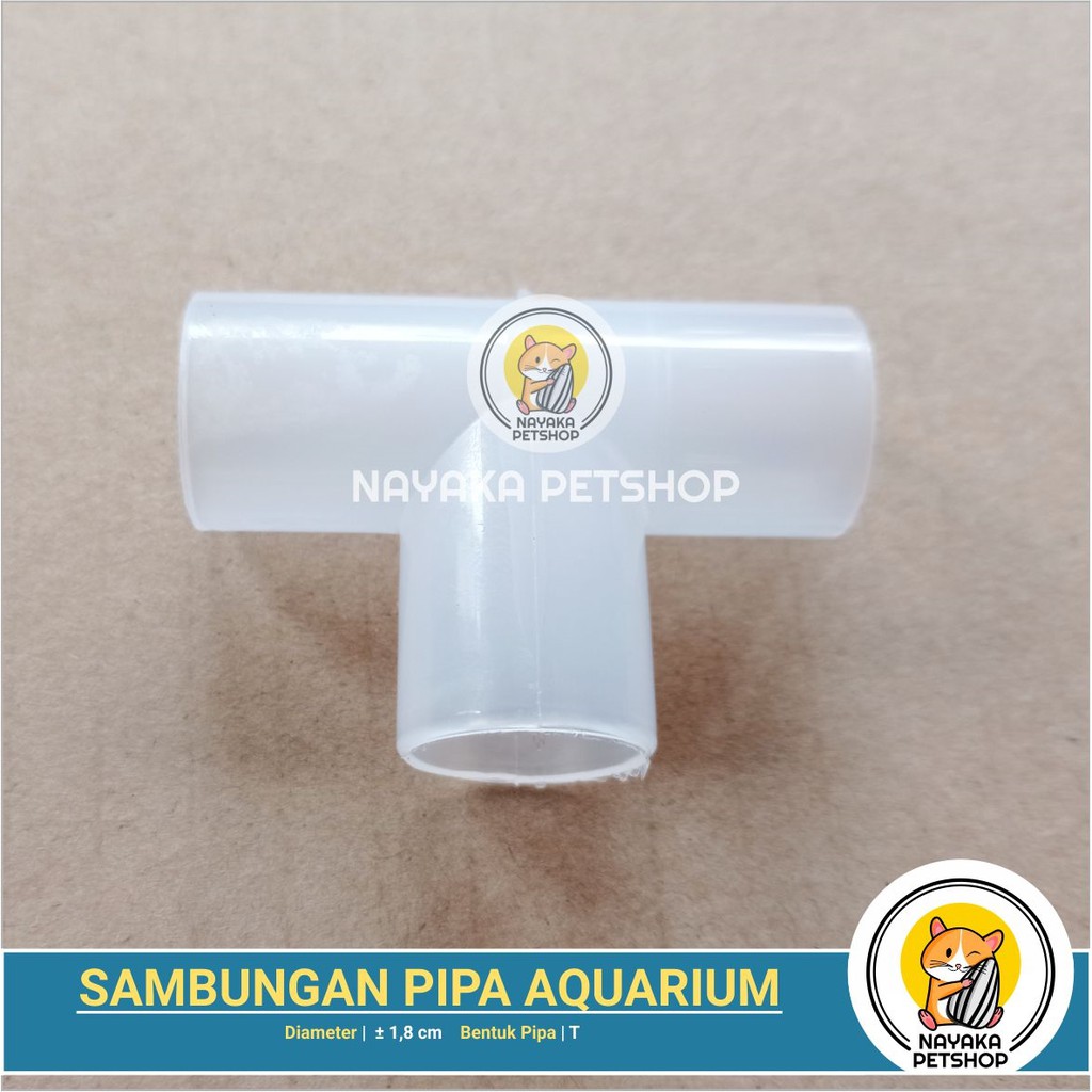 Sambungan Pipa Aquarium Bentuk - T Knee Keni Pipa Aquascape Pipa Shock Sok