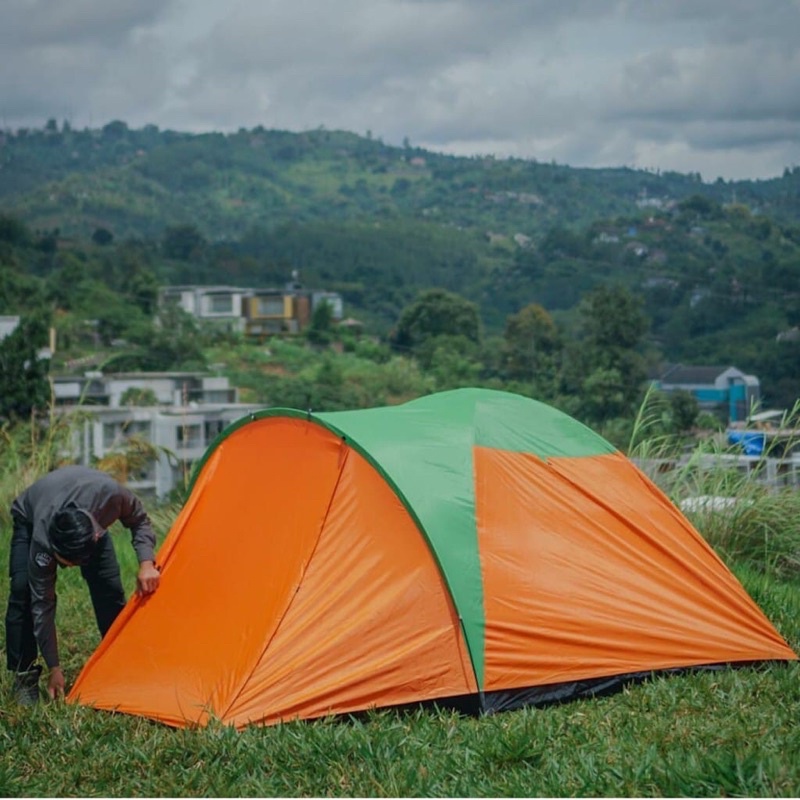 Tenda Camping Double Layer 4-5 Orang