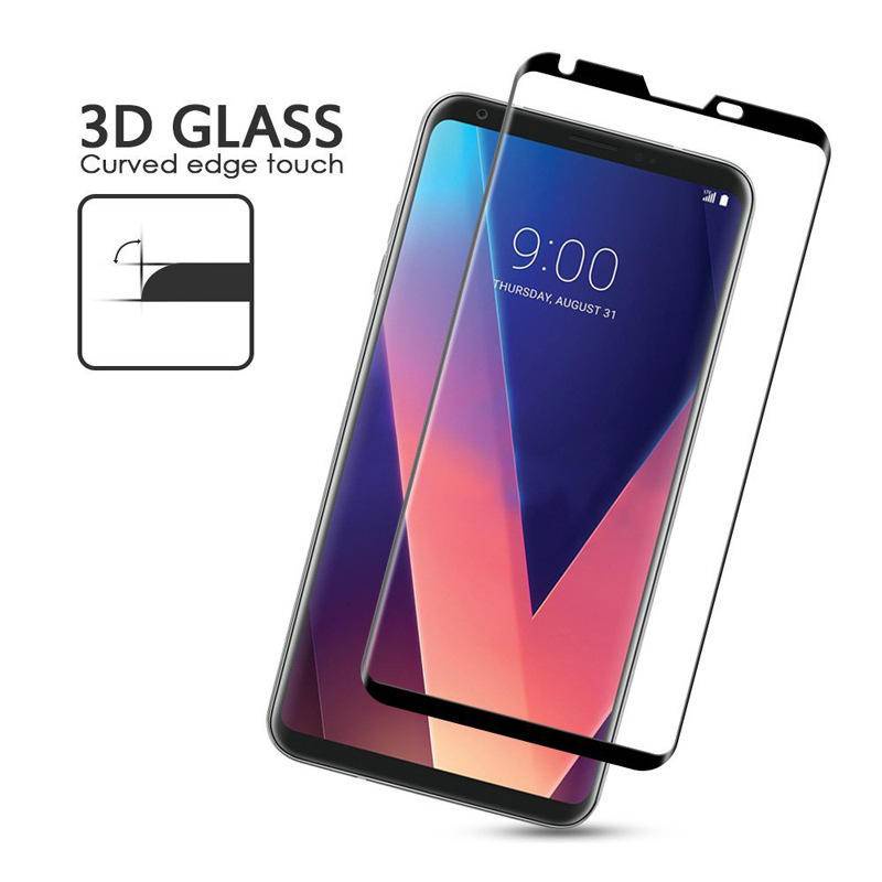 Pelindung Layar Tempered Glass Full Cover Untuk LG Q 51 52 60 62 630 EAM 70 5G W30