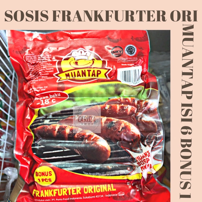 

SOSIS BAKAR MUANTAP FRANKFURTER ORI ISI 7 POTONG 500GR | Probolinggo