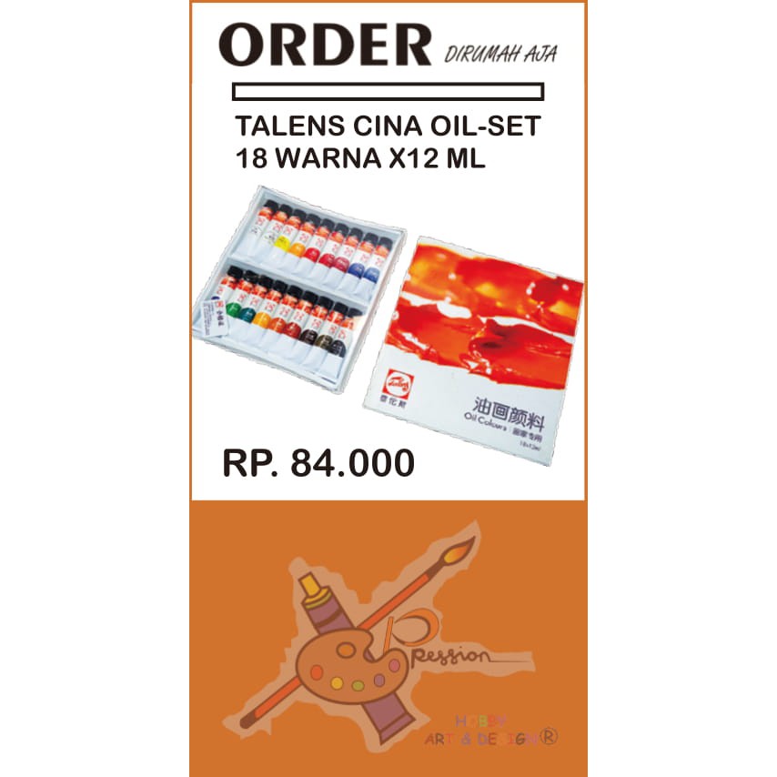 

TALENS OIL SET 18 WARNA (12ML)