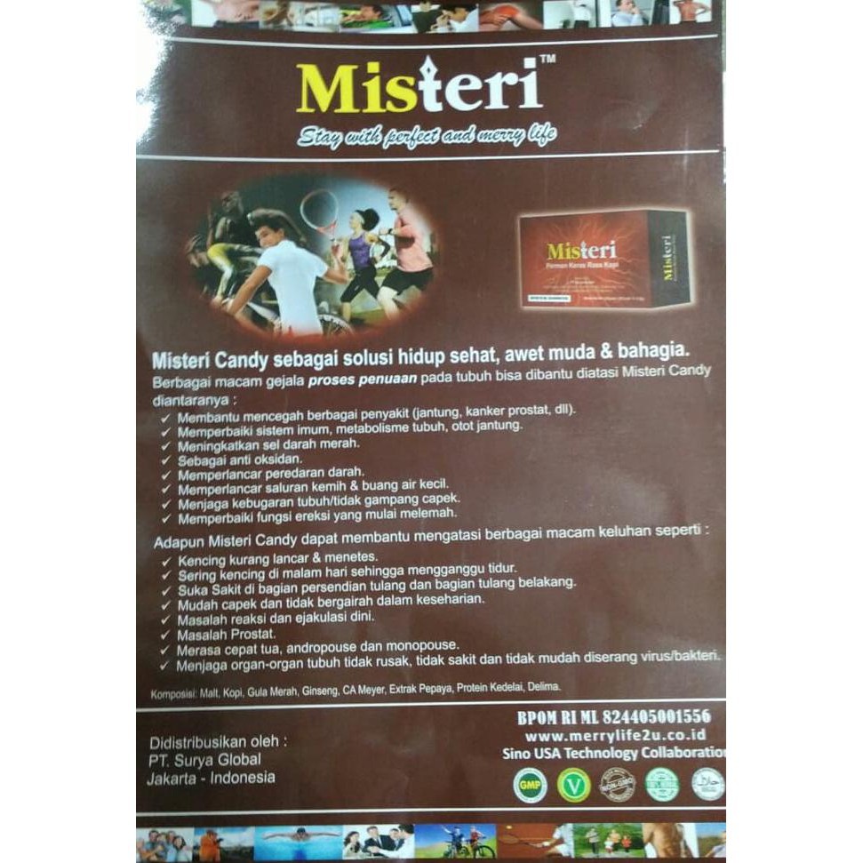 

DISKON (Jual!!) Misteri Ginseng & Coffee energetic candy permen kopi BPOM isi 30pcs