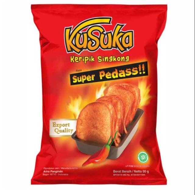 

KUSUKA KERIPIK SINGKONG SUPER PEDAS 50G