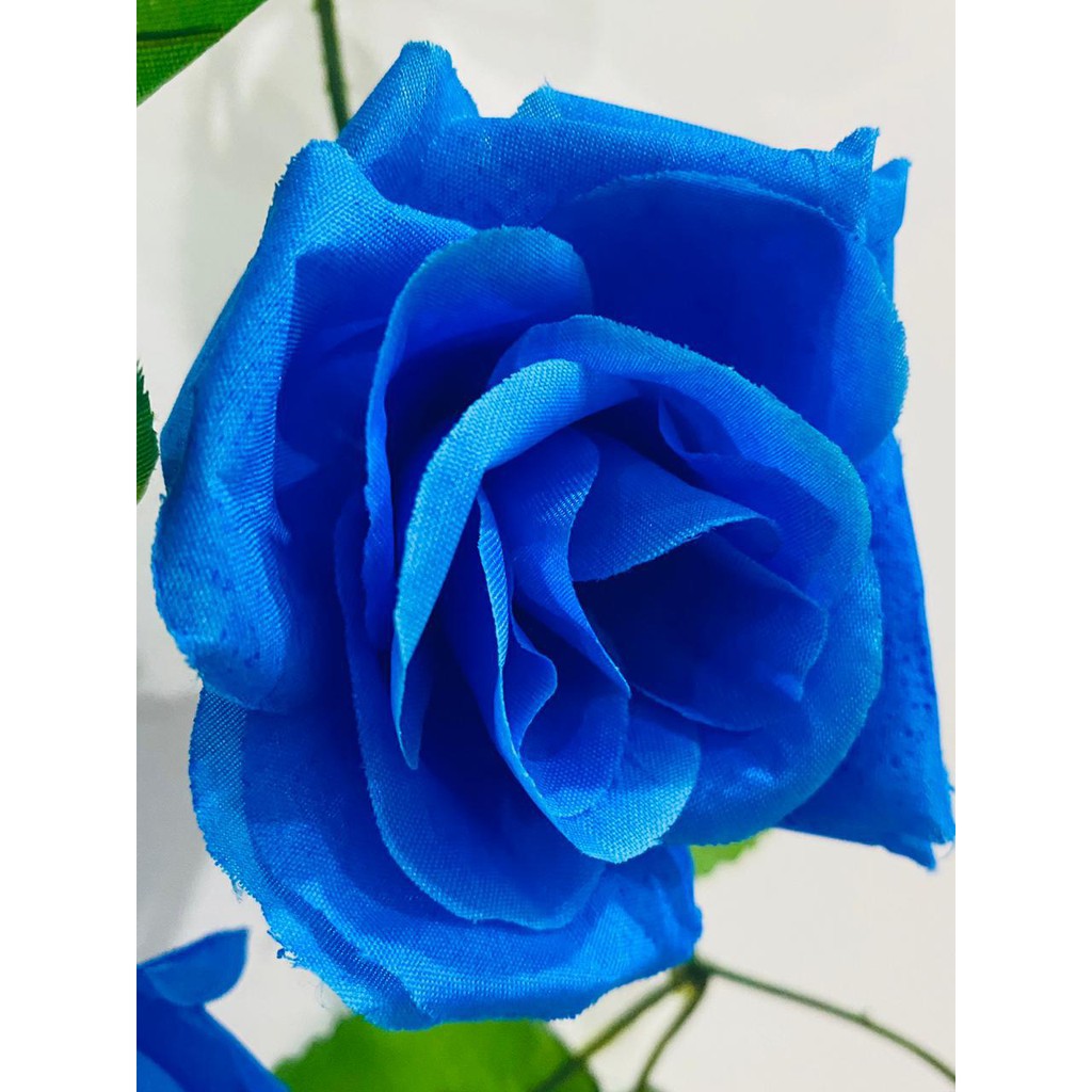 TIB / DOD / P2046. Bunga plastik/bunga  dekorasi-Biru